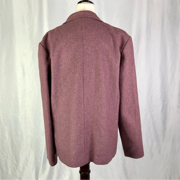 rrrruss vintage mauve wool blazer made in USA Union made 16 - Picture 5 of 10